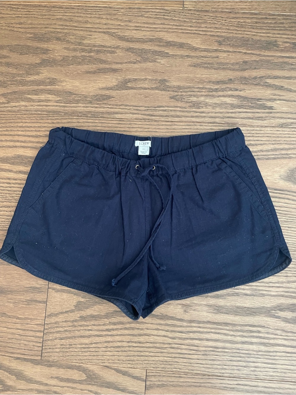 J.Crew Women's Navy Blue Pull-On Drawstring Shorts XS